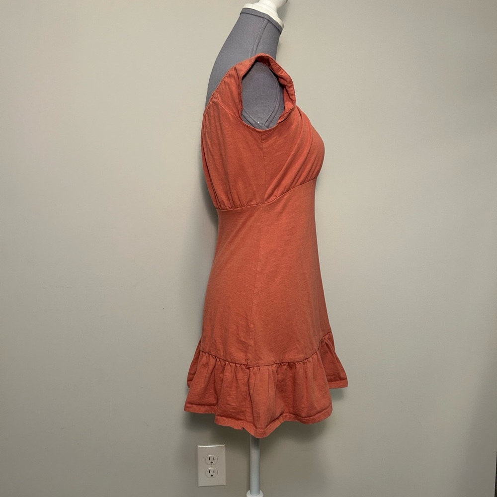 Dusty Pink Ruffle Hem Dress - Picture 4 of 7